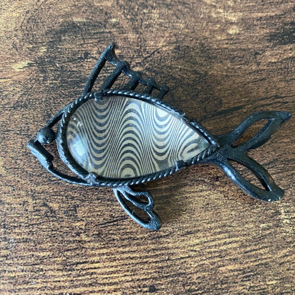 Vintage fish brooch